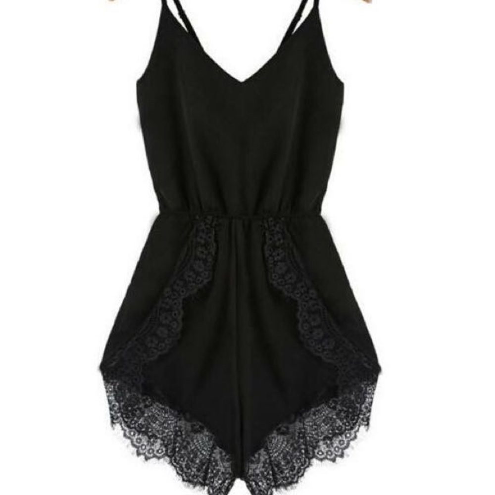 Black lace romper ✨